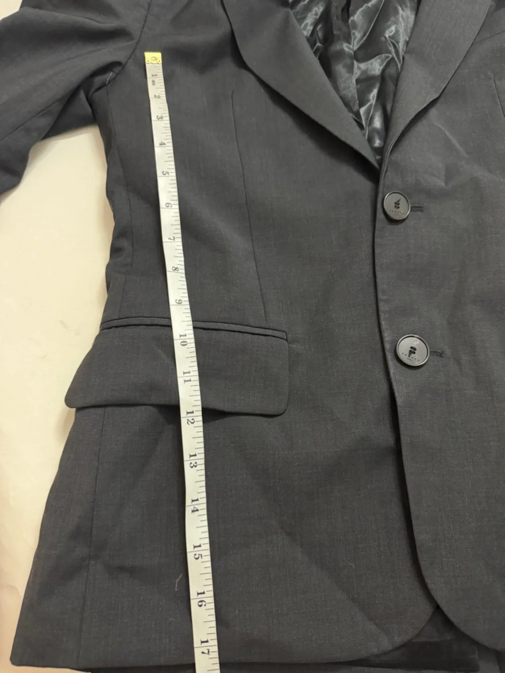 Sandro Paris - Black Single-Button Tailored Blazer - Picture 12 of 13
